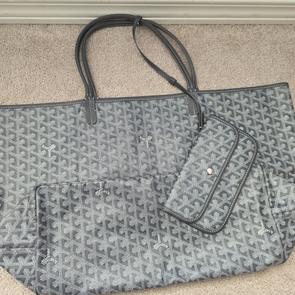 Goyard Black & Gray Goyardine Patterned Tote GM St. Louis - Picture 13 of 13